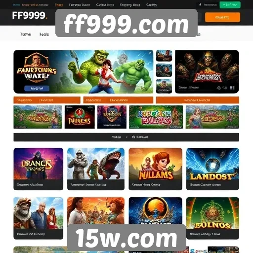 Recursos e funcionalidades do site ff999.com
